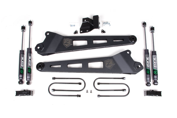 ZONE 2019-2024 Fits RAM 3500 3" Radius Arm Systems Nitro Shocks D143N