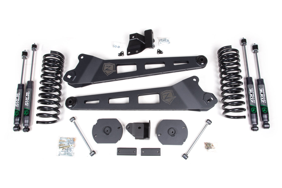 Zone 2019-2024 RAM 2500 3" Radius Arm System Nitro Shocks D144N