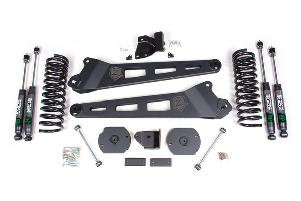 ZONE 2019-2024 Fits RAM 2500 3" Radius Arm System Nitro Shocks D144N