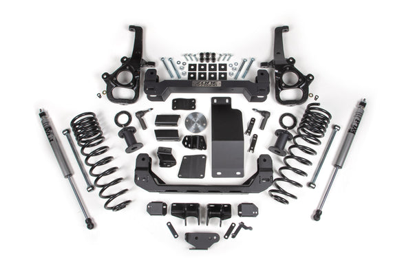 ZONE 2025 Fits Ram 1500 4WD 6" Front 5" Rear Suspension Lift System Large Bore FOX Adv Rear Shocks