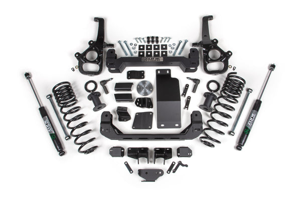 ZONE 2025 Fits Ram 1500 4WD 6" Front 5" Rear Suspension Lift System Large Bore Nitro Rear Shocks
