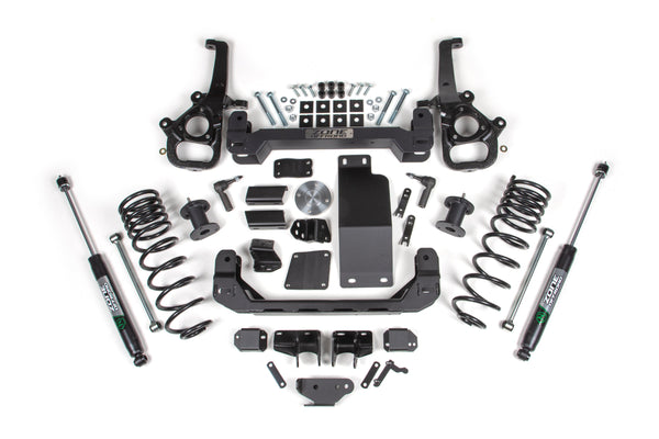 ZONE 2025 Fits Ram 1500 4WD 4" Front 3" Rear Suspension Lift System Standard Bore Nitro Rear Shocks