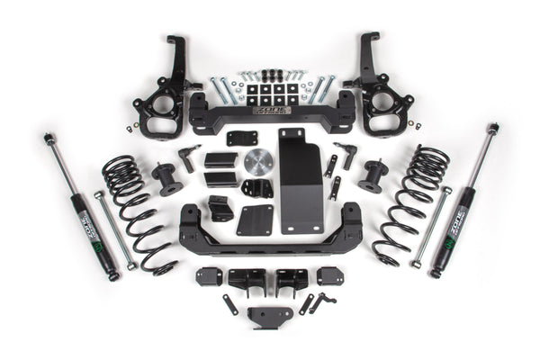 ZONE 2025 Fits Ram 1500 4WD 4" Front 3" Rear Suspension Lift System Large Bore Nitro Rear Shocks
