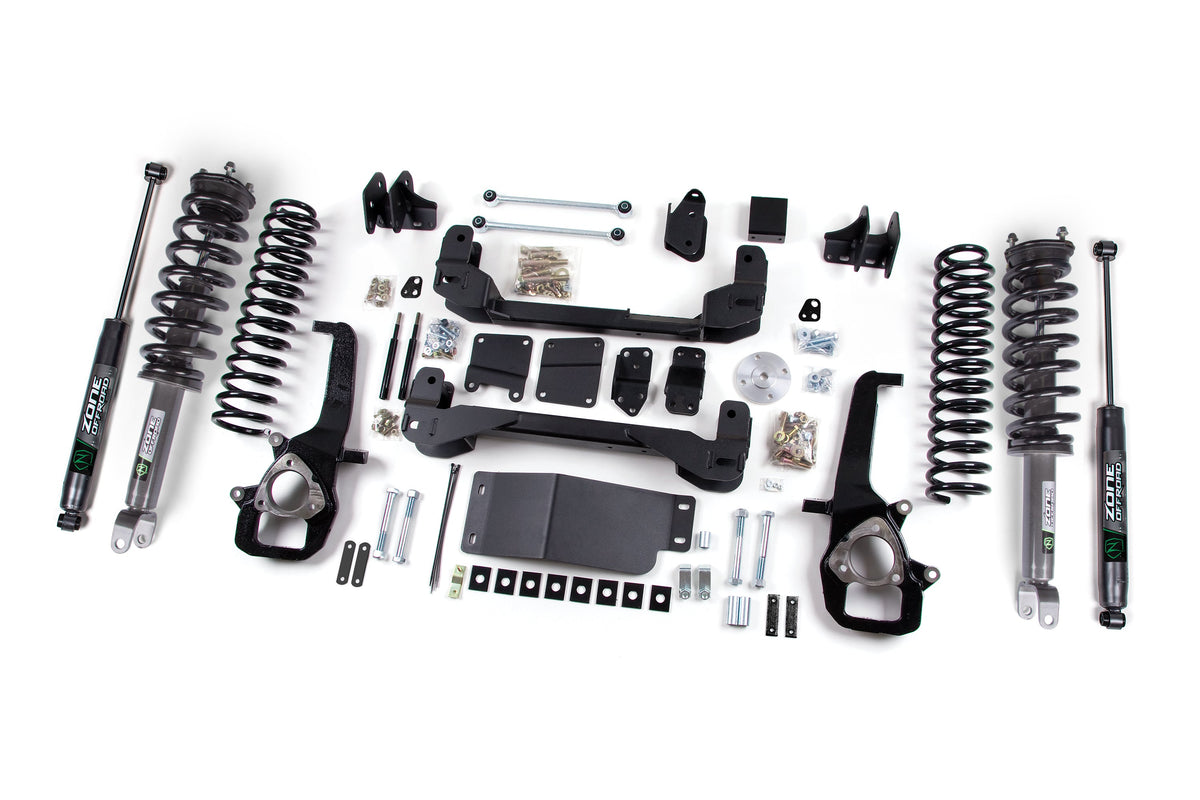 ZONE 4 Inch Lift Kit Fits RAM 1500 2012 4WD 3 Inch Coil Springs ZOND22LN