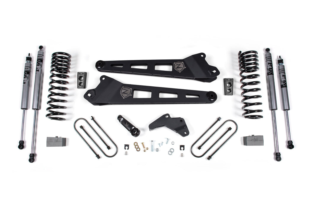 Zone 2013-2018 Ram 3500 4.5" Replacement Radius Arm Lift Kit-Dsl Front Coils, Rear Block Fox 2.0 Shocks