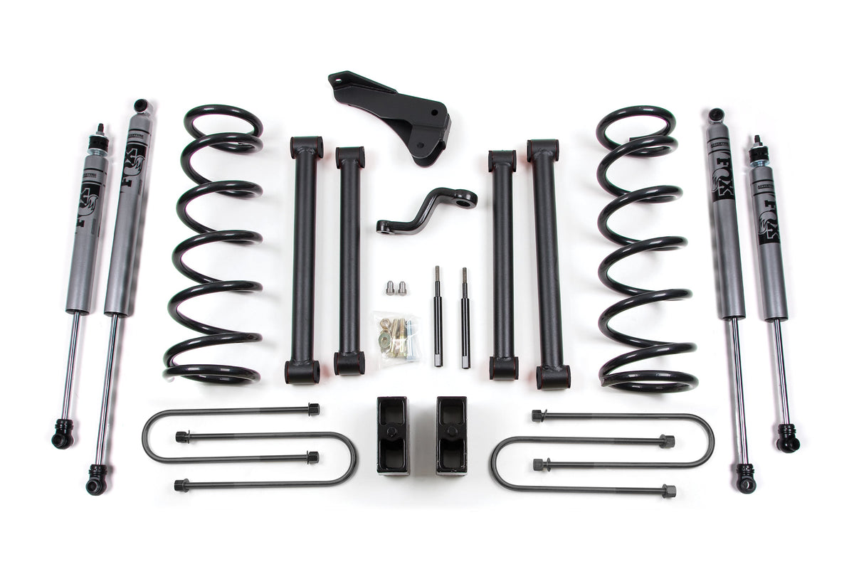 ZONE 2003-2007 Fits Dodge 2500/3500 W/ 4-1/8" Axle Suspension Lift Kit Front Coil, Rear Block FOX 2.0 Shocks ZOND9F