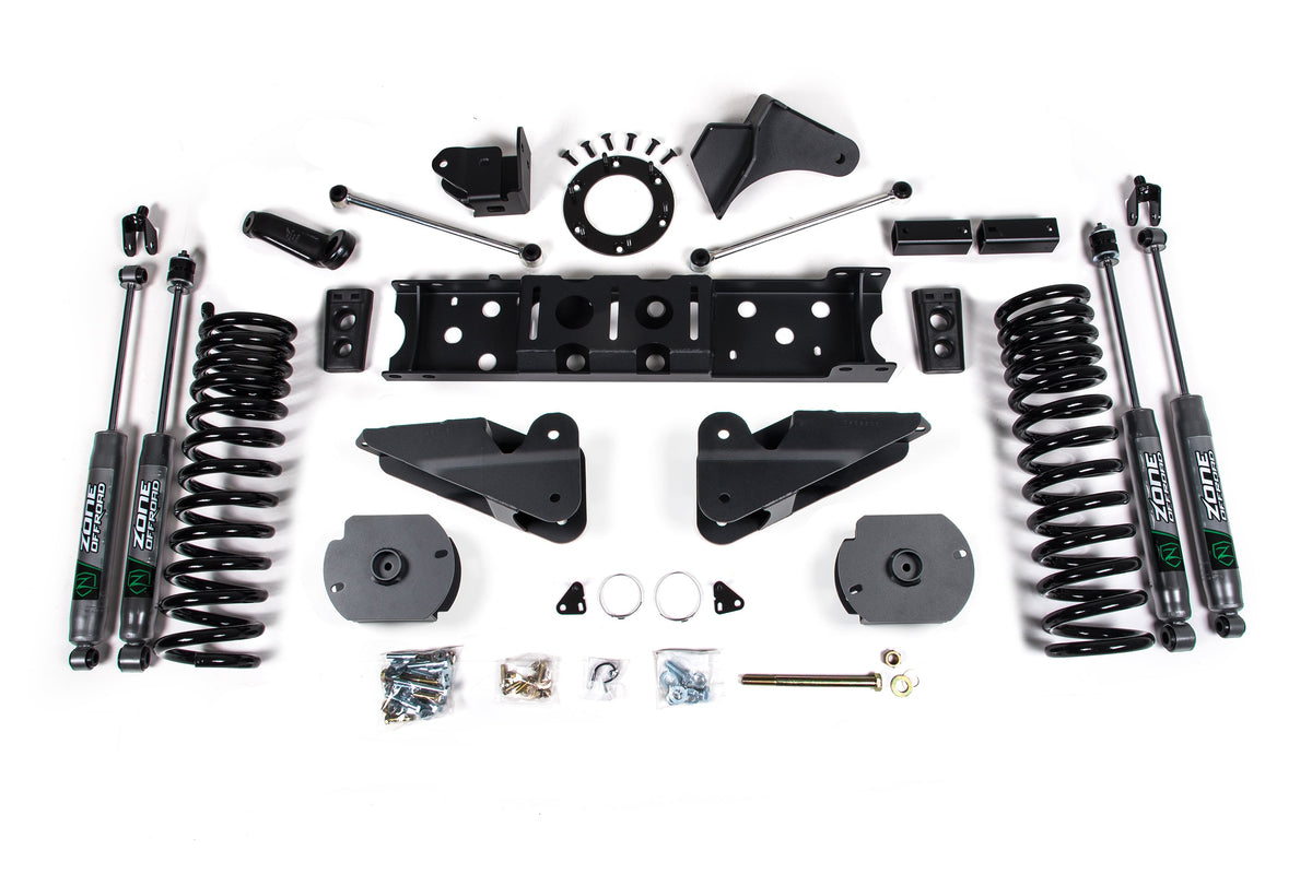 ZONE 19-20 Fits RAM 2500 4in Radius Arm Bracket Gas Nitro Shocks D77N