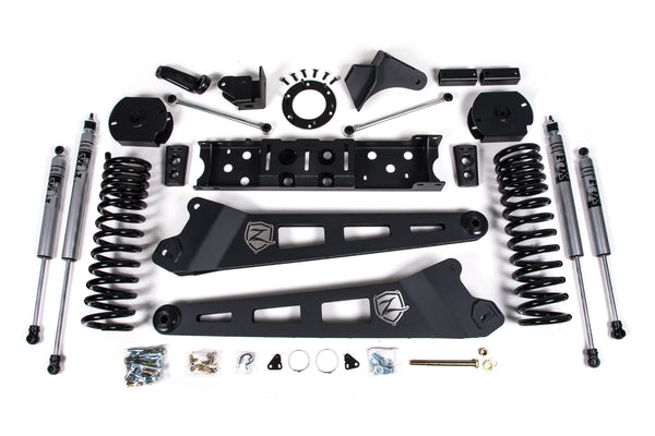ZONE 4 Inch Lift Kit W/ Radius Arm, Fits RAM 2500 19-26 4WD Gas D79F