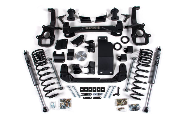 Zone 1500 6" Front 5" Rear Suspension Lift System W/oe 22In Wheels, Shocks With Shocks, Fits 2019-2022 Ram ZOND97F