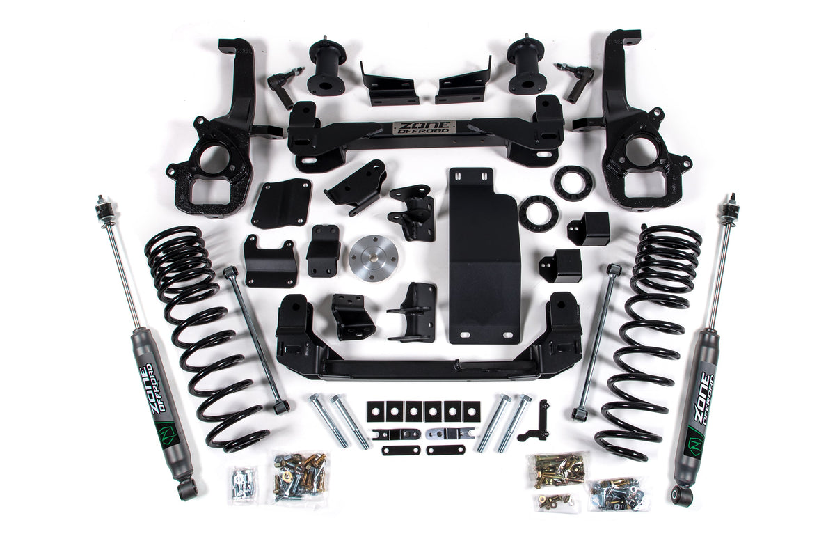 ZONE 19-21 Fits RAM 1500 4WD 6in Front 5in Rear Suspension Lift System W/oe 22in Wheels ZOND97N