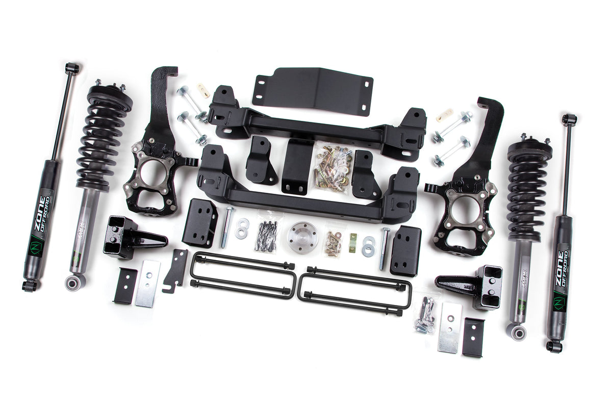 ZONE 6 Inch Lift Kit Fits Ford F150 09-13 4WD 5 Inch Block Kit ZONF10LN
