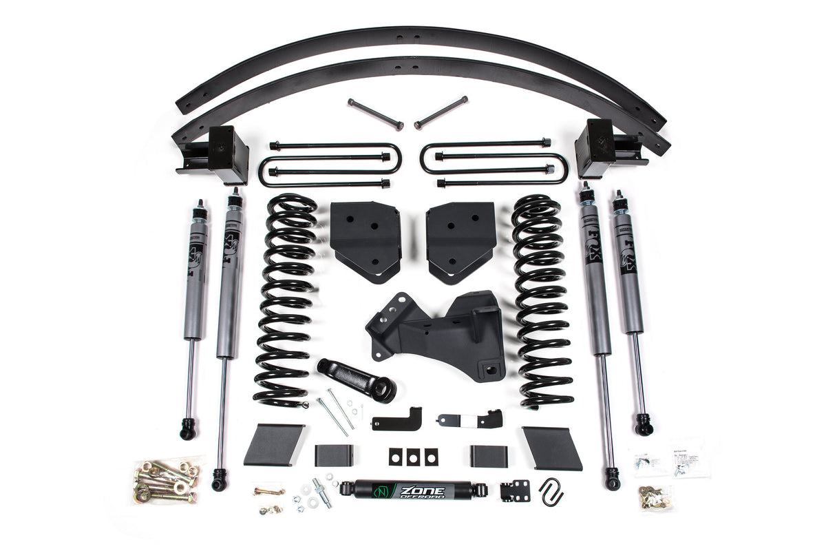 ZONE Suspension Lift Kit, 3" Rear, Block, Diesel, 3 Leaf Main Adventure Series Shocks With Shocks, Fits 2017-2019 Fits Ford F350/350 6" ZONF111F