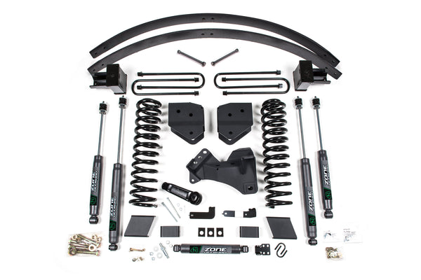 Zone Suspension Lift Kit, 3" Rear, Block, Diesel, 3 Leaf Main Nitro Shocks With Nitro Shocks, Fits 2017-2019 Ford F350/350 6" ZONF111N