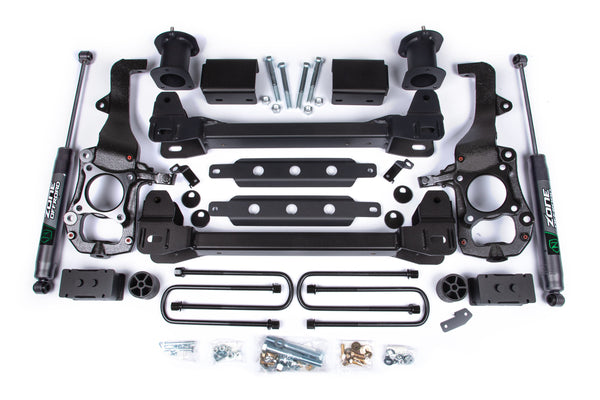 ZONE 2021-2024 Fits Ford F150 2WD 6" Supension Lift Kit, 3.25" Rear Lift, Block Spacer Front, Nitro Rear F122N
