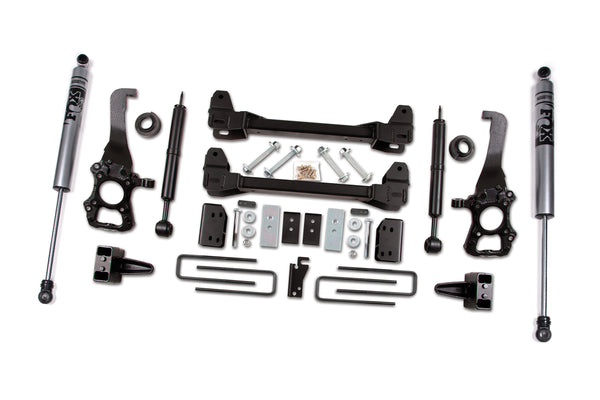 Zone 2009-2013 Ford F150 2WD 6" Suspension Lift Kit Front Struts, Rear Block FOX 2.0 Shocks ZONF80F