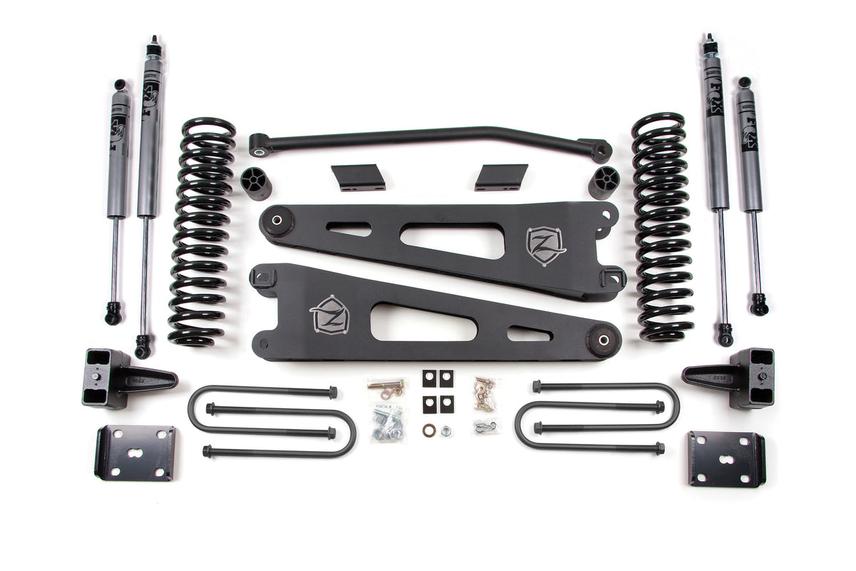 Zone 4 Inch Lift Kit W/ Radius Arm Ford F250/F350 Super Duty 11-16 4WD Gas ZONF26F
