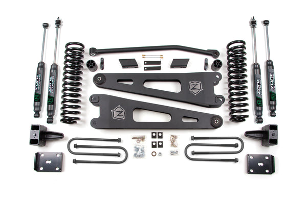 ZONE OFFROAD 11-12 Fits Ford SuperDuty 4in Radius Arm System Gas ZONF26N