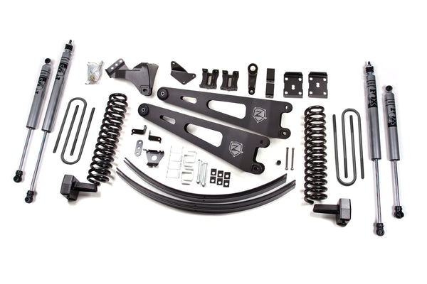 Zone 2011-2014 Sd 6" Radius Arm Lift System Diesel Front Coil, Rear Block W/overload, With/ Add A Leaf FOX 2.0 Shocks ZONF31F
