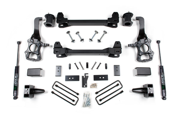 ZONE 2014 Fits Ford F-150 2WD 6in Suspension System 4in Rear Block ZONF82N