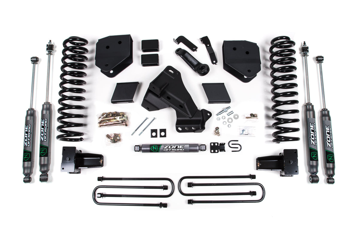 Zone 2020 F350 Dually 6" Suspension Lift System- Nitro Shocks- Gas F68N