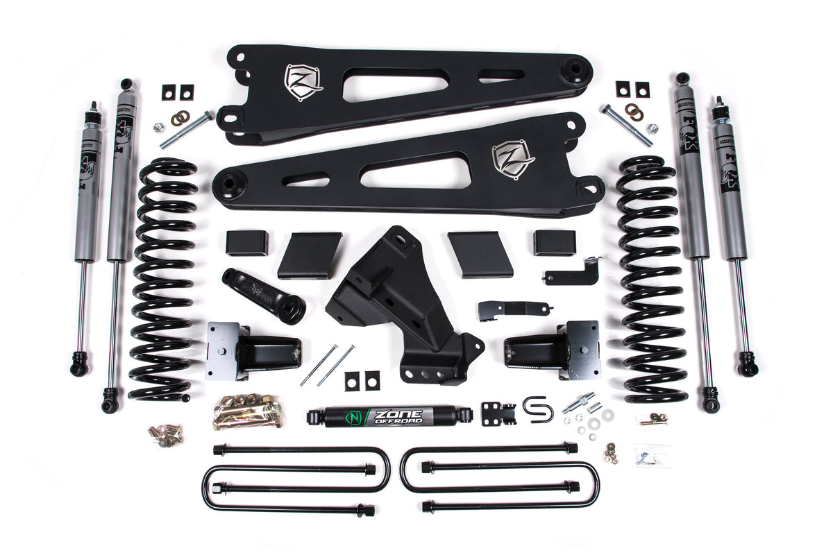 ZONE 6 Inch Lift Kit W/ Radius Arm Fits Ford F350 Super Duty DRW 20-21 4WD Gas F70F