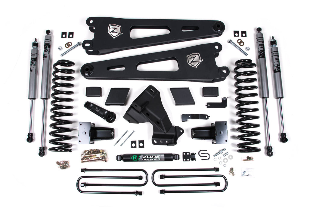 Zone Offroad 7 Inch Lift Kit w/ Radius Arm Ford F250/F350 Super Duty (20-22) 4WD Diesel