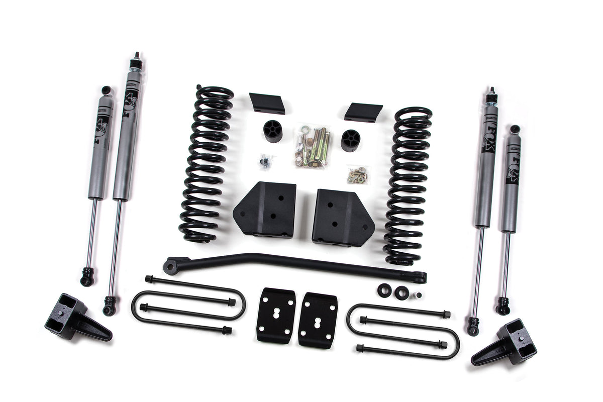 ZONE 2011 Fits Ford F250/350 4" Suspension Lift Kit Gas Front Coils, Rear Block W/overload FOX 2.0 Shocks ZONF19F