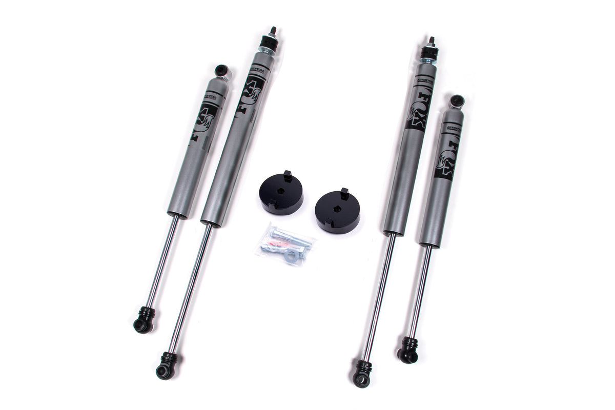 ZONE 2005-2024 Fits Ford F250/350 1" Budget Boost Lift Kit Front Coil Spacer FOX 2.0 Shocks ZONF77F