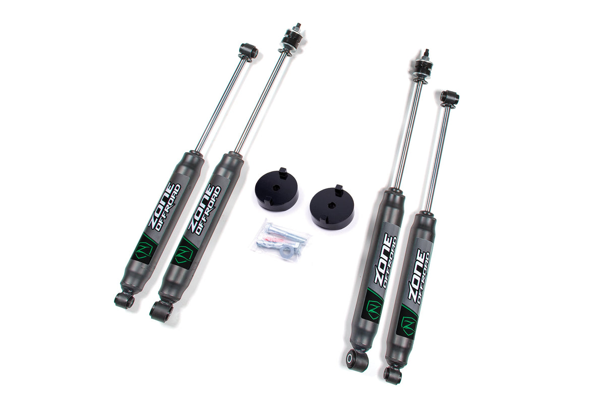 Zone 2005-2016 Ford F250/350 1" Budget Boost Lift Kit Front Coil Spacer Nitro Shocks ZONF76N