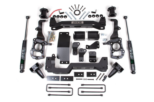 ZONE 2021-2024 Fits Ford F150 6" Front 4" Rear Suspension Lift System Nitro Shocks ZONF98N