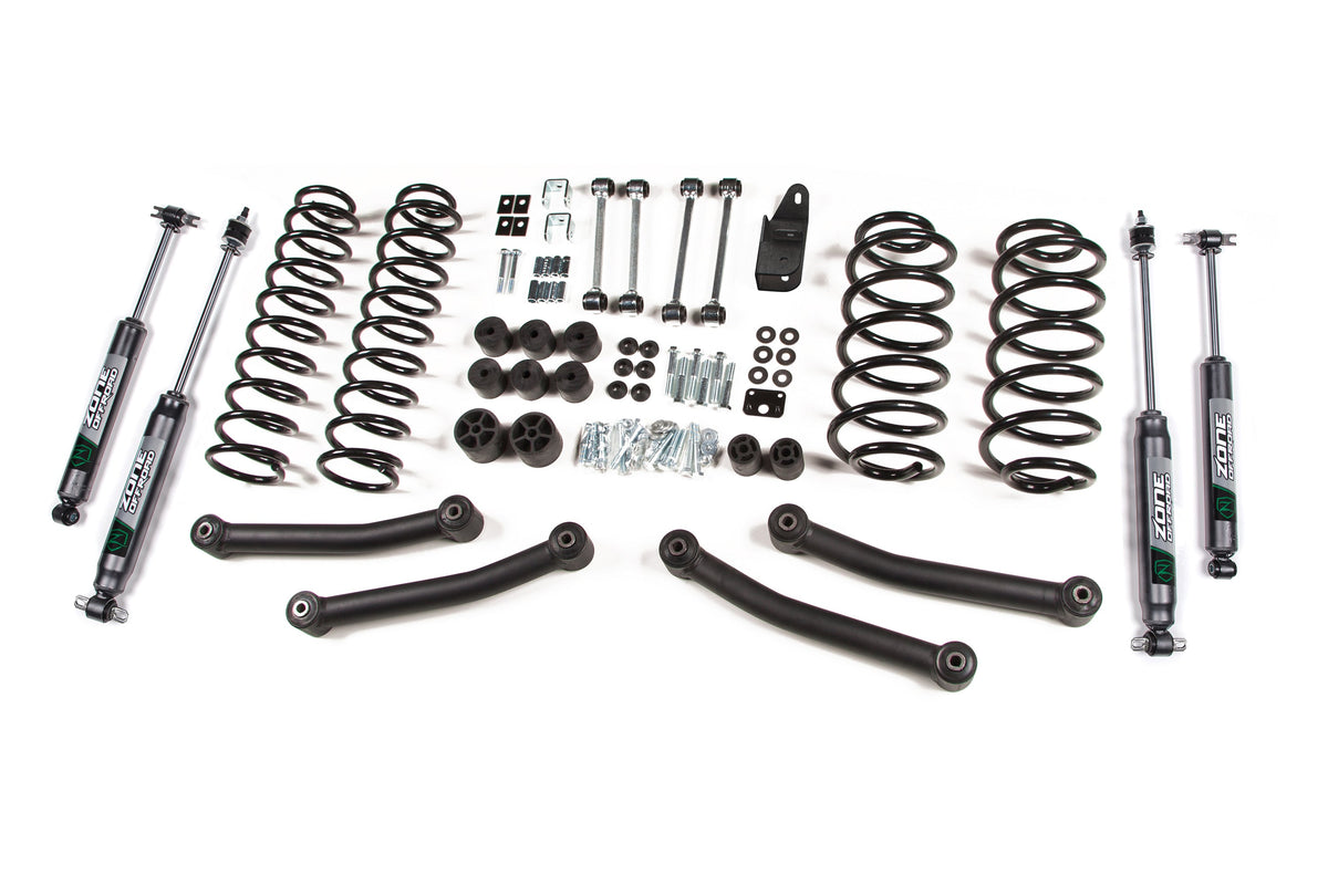 Zone Suspension System, Fits 2003-2006 Jeep TJ 4in ZONJ11N