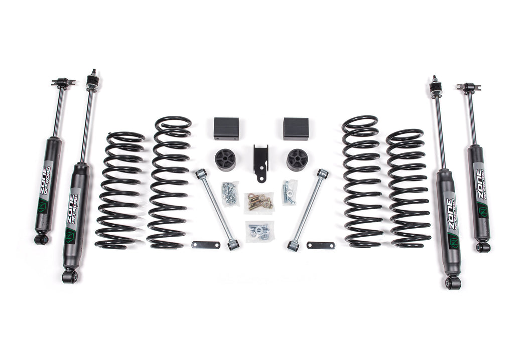 Zone Offroad 12-18 compatible with Jeep JK 2dr 3in Suspension Kit ZONJ35N