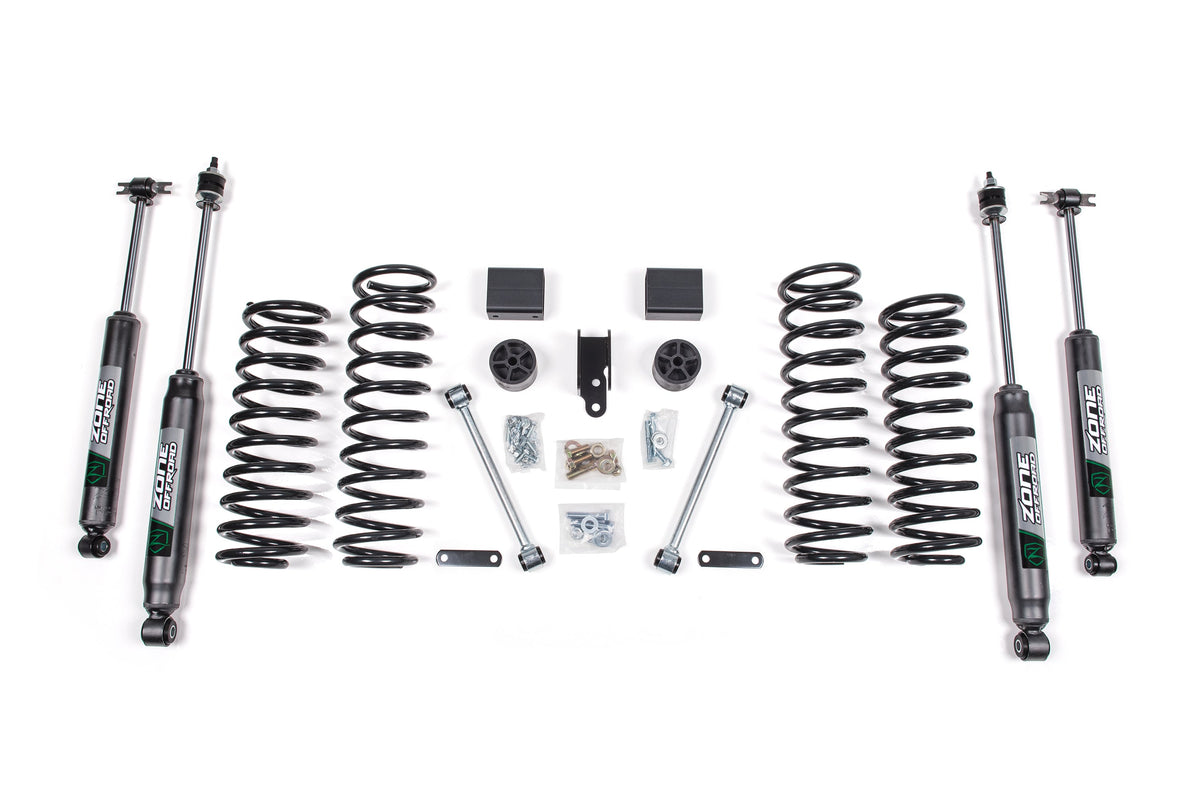 ZONE OFFROAD 07-12 Fits Jeep JK 4dr 3in Suspension Kit ZONJ13N