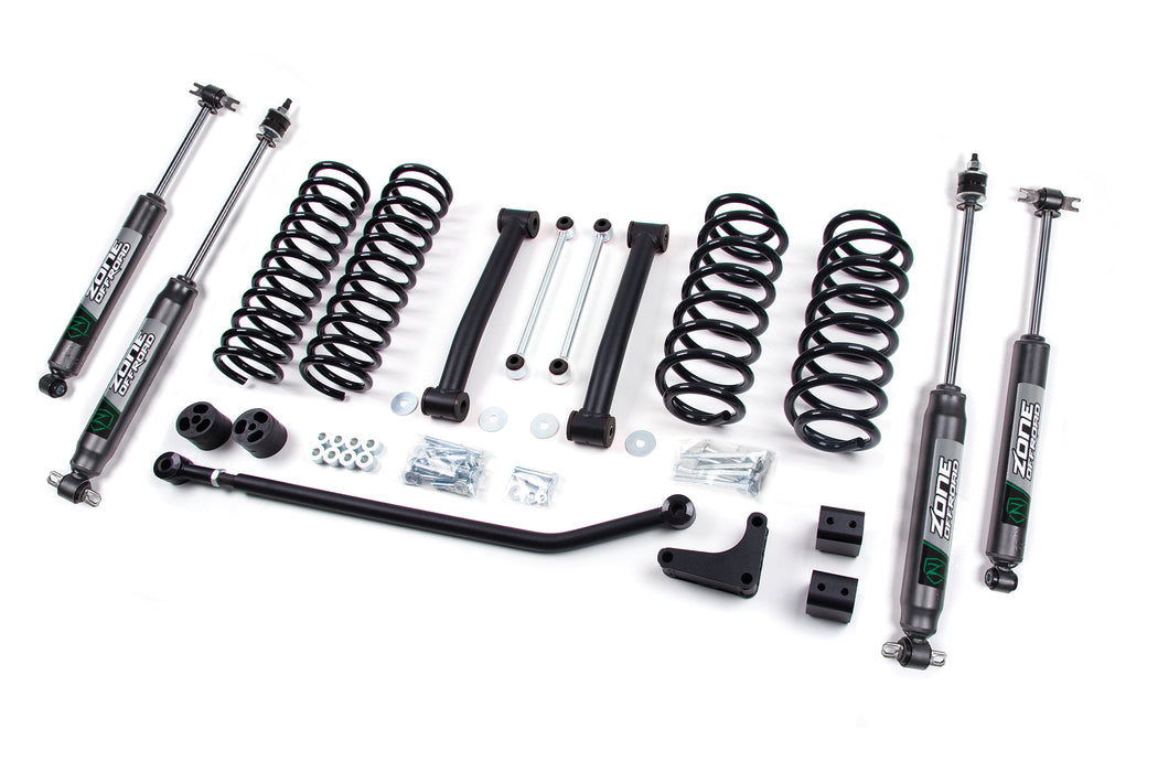 Zone Offroad 99-04 compatible with Jeep WJ 4in Suspension System ZONJ17N