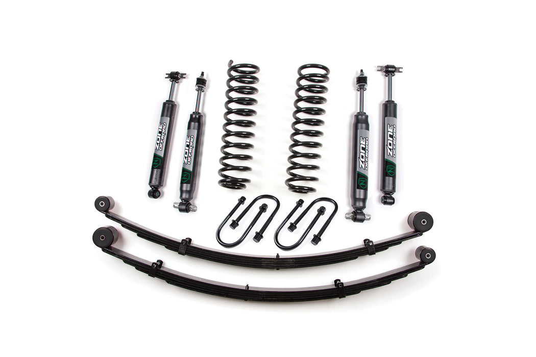 Zone Offroad 84-01 compatible with Jeep XJ 3in w/ Rear Springs-Chrysler 8.25 ZONJ21N