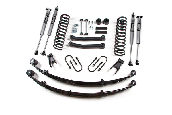 Zone 1984-2001 Jeep Cherokee XJ 4.5" Suspension Lift Kit Dana 35 Axl Front Leaf, Rear Coils FOX 2.0 Shocks ZONJ24F