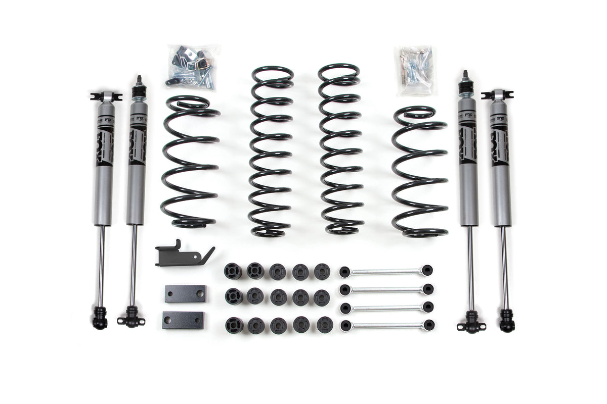 ZONE Fits Jeep TJ 4.25" Combo Suspension Lift Kit W/motor Mount Spacer W/sway Bar Discos Front Coil, Rear Coil FOX 2.0 Shocks ZONJ26F