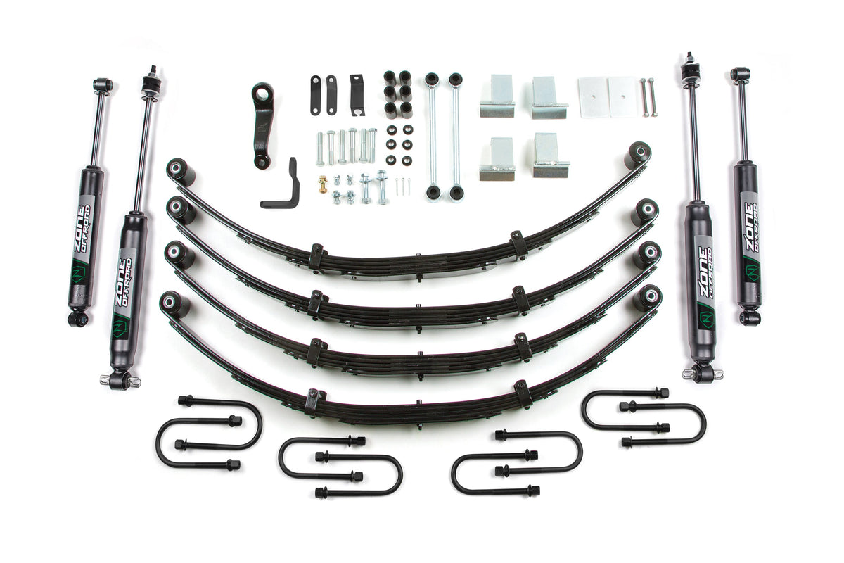 Zone 4 Inch Lift Kit Jeep Wrangler YJ 87-95 ZONJ28N
