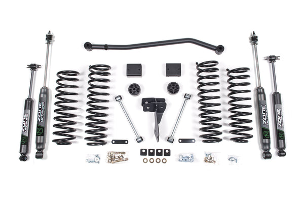 ZONE OFFROAD 12-18 Fits Jeep JK 4dr 4in Suspension Kit ZONJ38N