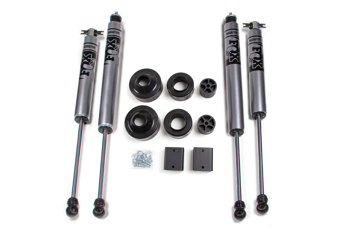 ZONE 2007-2011 Fits Jeep JK 2dr/4dr 2" Suspension Lift Kit Front Coil Spacer, Rear Coil Spacer FOX 2.0 Shocks ZONJ39F