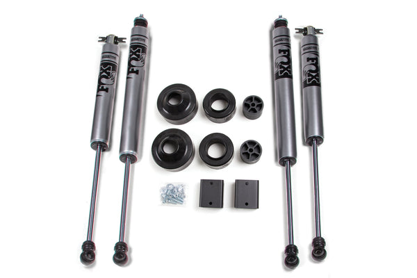Zone 2007-2011 Jeep JK 2dr/4dr 2" Suspension Lift Kit Front Coil Spacer, Rear Coil Spacer FOX 2.0 Shocks ZONJ39F