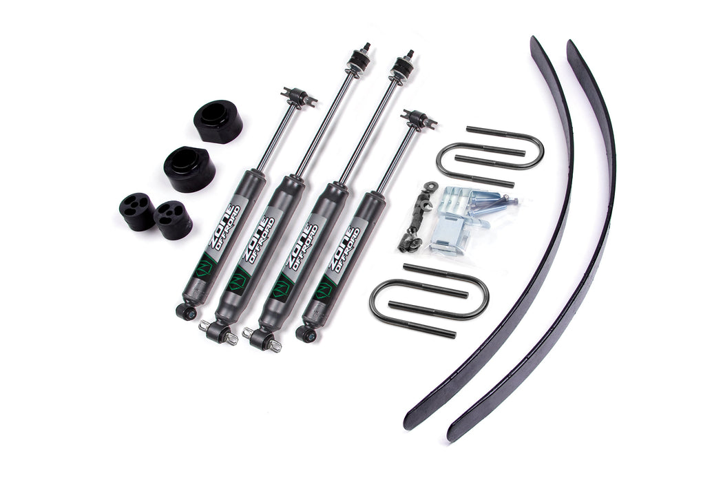 Zone Offroad 84-01 compatible with Jeep XJ 2in Kit w/Dana35 Axle ZONJ5N