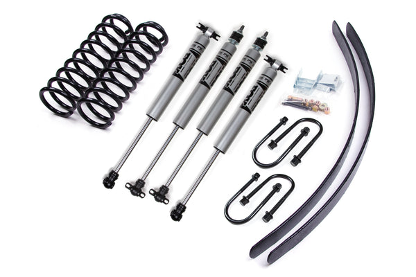 Zone 1984-2001 Jeep XJ 3" Suspension Lift Kit w/Dana35 Axle Front Coil, W/rear Add A Leaf FOX 2.0 Shocks ZONJ7F