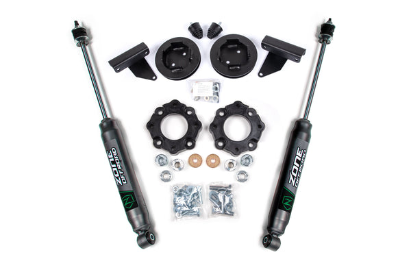 Zone 2" Suspension Lift, 1" Rear Spacer Nitro Shocks Rear, Fits 2022 Toyota Tundra ZONT10N