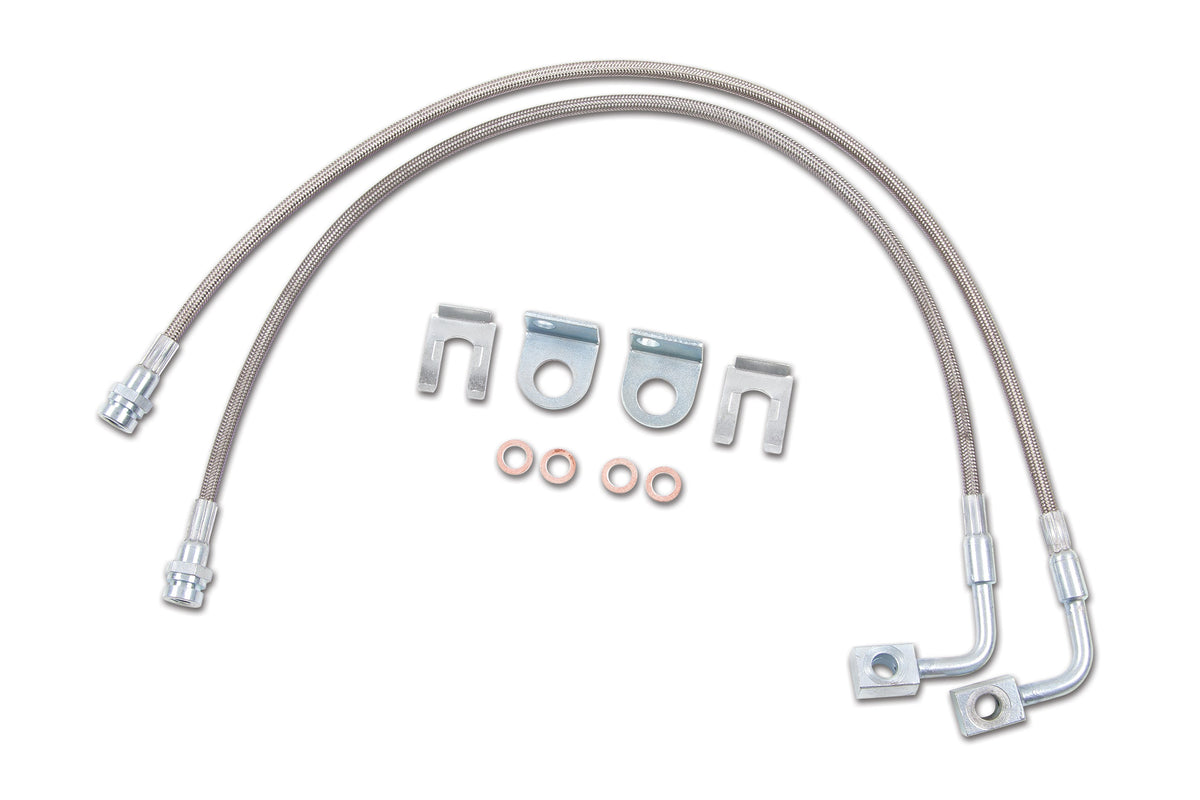 Zone Front Brake Lines, Fits 4-6" Lift Jeep Wrangler JK 07-18 J5403
