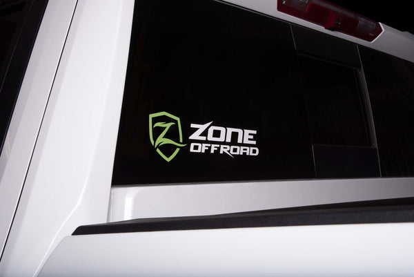Zone Vinyl Logo Decal Green White U9105