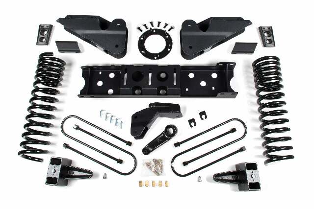 ZONE 2019-2024 Fits RAM 3500 5.5" Radius Arm Bracket 5" Rear Block W/o Overload Gas 6-Bolt T-case No Shocks ZOND119