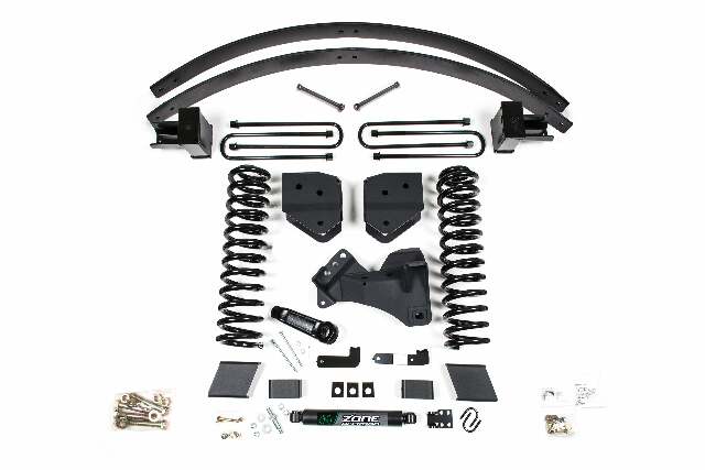 ZONE Suspension Lift Kit, 4" Rear, Block & Aal, Diesel, 2 Leaf Main No Shocks No Shocks, Fits 2017-2019 Fits Ford F350/350 6" ZONF110