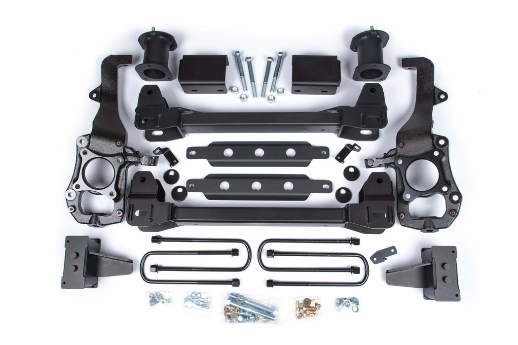 ZONE ZONF121 2021-2024 Ford F150 2wd 6" Suspension Lift Kit, 4" Rear Lift, Block; Spacer Front, No Shocks