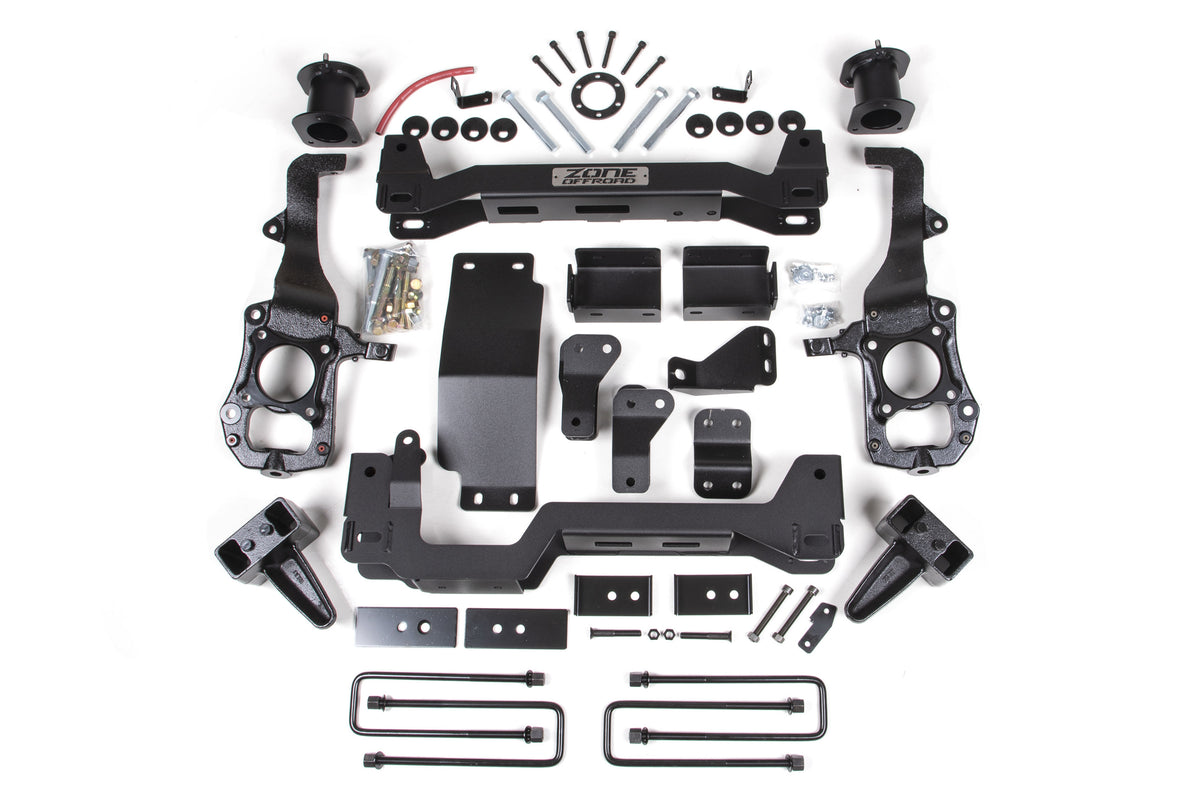 ZONE 2021-2024 Fits Ford F150 4" Front 2" Rear Suspension Lift System No Shocks ZONF99